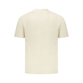 Beige Cotton Men T-Shirt